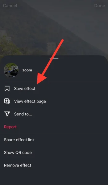save your favorite filter